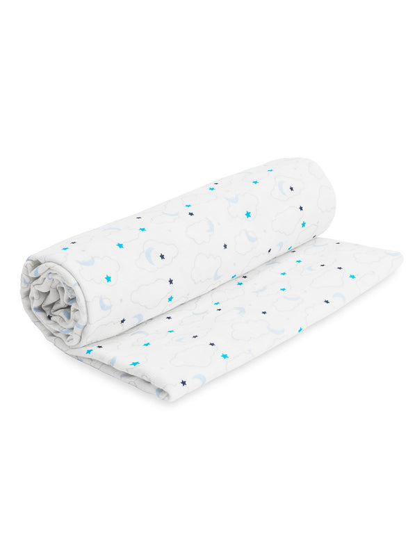 Muslin Swaddle Blanket - Blue Starry Night